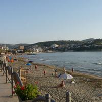 La spiaggia del lungomare ad Agropoli