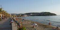 La spiaggia del lungomare ad Agropoli