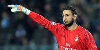 Il portiere rossonero Gigio Donnarumma