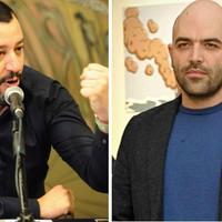 Matteo Salvini e Roberto Saviano