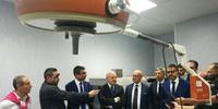 Un momento dell'inaugurazione di oggi