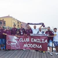 Una rappresentanza del Club Emilia presente nella prima trasferta granata del campionato a Venezia