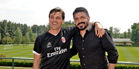 Gli allenatori Montella e Gattuso