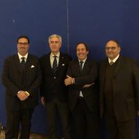 Da sinistra il presidente dell’assemblea Barbiero, Sibilia, Gagliano e Dello Iacono