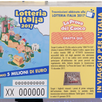 Un biglietto della Lotteria Italia