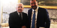 Vincenzo De Luca e Matteo Salvini