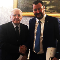 Vincenzo De Luca e Matteo Salvini