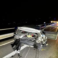 Una delle due auto coinvolte nell'incidente avvenuto nella notte tra il 18 e il 19 marzo scorsi