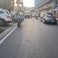 Il tratto di strada dove si è verificato l'incidente