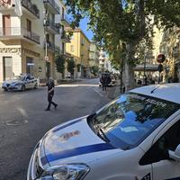 I controlli dei vigili urbani lungo il viale Amendola