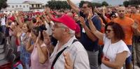 I partecipanti della maniefstazione per la famiglia a Scafati