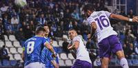 Uno dei due gol siglati da Ranieri in Genk-Fiorentina