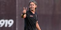 Filippo Inzaghi al centro sportivo 